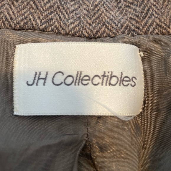 Vintage Herringbone Brown Blazer Wool - Picture 2 of 5